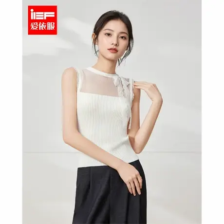 IEF/爱依服2025夏季新款法式温柔纯欲小女人气质修身百搭背心上衣商品大图