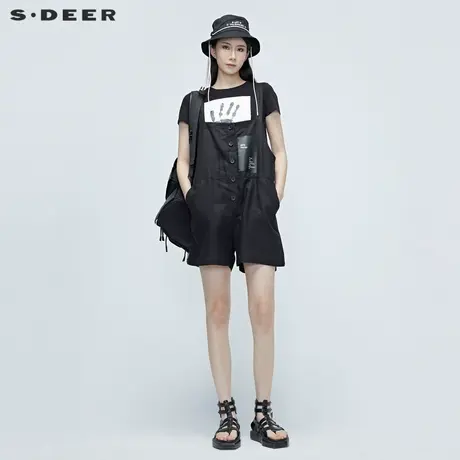 sdeer圣迪奥女装背带裤S20280903商品大图