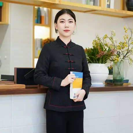 筠雅冬季新款加厚保暖唐装上衣旗袍棉衣棉服减龄新中式女装24J422图片