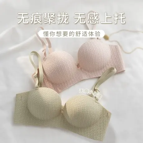 小胸内衣女无痕舒适聚拢显胸大无钢圈胸罩收副乳上托防下垂文胸薄商品大图