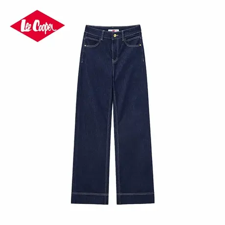 Lee Cooper/李库珀 丹宁蓝复古牛仔裤女2025夏季宽松显瘦阔腿长裤图片