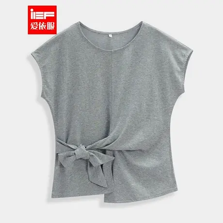 IEF/爱依服2025夏季新款韩系风成熟文艺通勤气质设计感百搭上衣图片