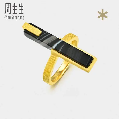 周生生黄金足金g*系列玛瑙戒指90261R定价商品大图