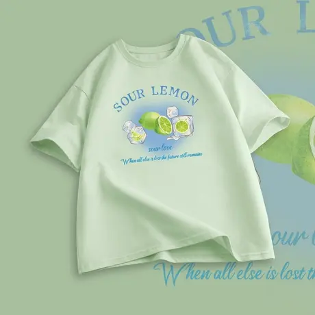 纯棉短袖t恤女2025新款爆款夏季学生今年流行超好看百搭大码上衣商品大图