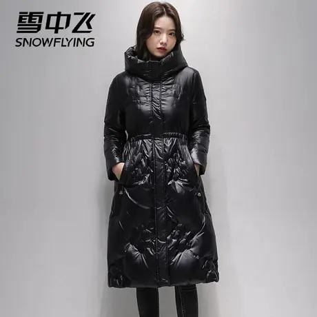 雪中飞羽绒服女冬季中长款2023年新款冬季女士时尚宽松加厚外套男图片