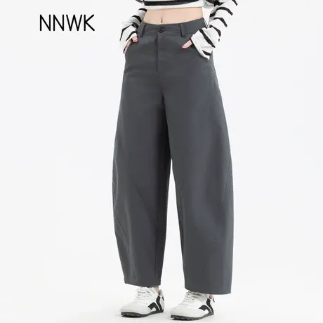 灰色裤子2025新款今年流行爆款九分哈伦夏季薄款小个子休闲裤灯笼商品大图