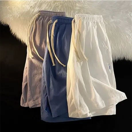 短裤男夏季薄款休闲运动冰丝速干外穿五分裤子男士中裤透气大裤衩商品大图