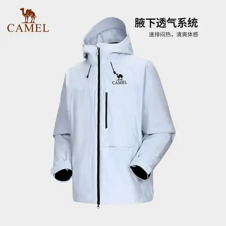 骆驼男装三合一冲锋衣男秋冬2025新款防水加绒保暖防风登山服外套图片