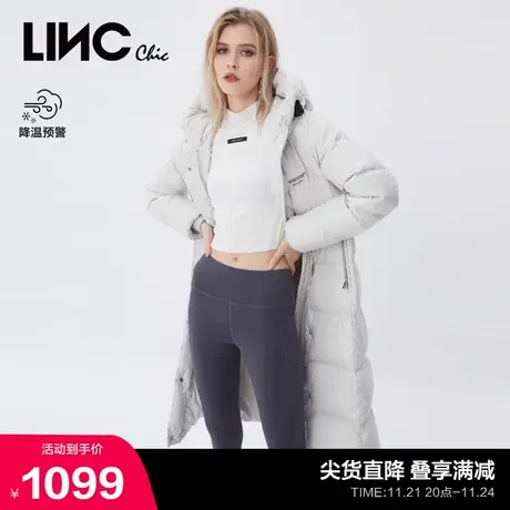 LINCCHIC金羽杰羽绒服女修身长款羽绒服女冬季外套Y21808187图片