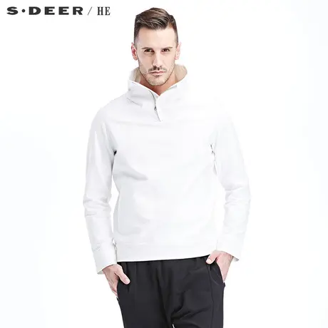 sdeerhe圣迪奥简约时尚纯色解构半开襟外套H15172271图片