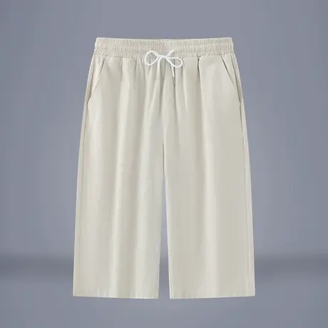 短裤男五分裤外穿宽松沙滩裤夏季潮流纯棉中裤休闲七分裤大裤衩薄商品大图