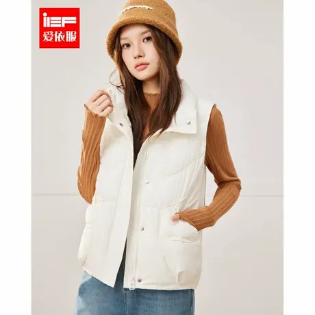 IEF/爱依服外套2024秋冬新款韩版简约时尚通勤气质保暖棉衣马夹商品大图
