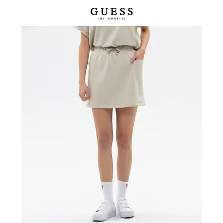 【38上新季】GUESS 新款女士气质A字裙显瘦大口袋半身裙图片