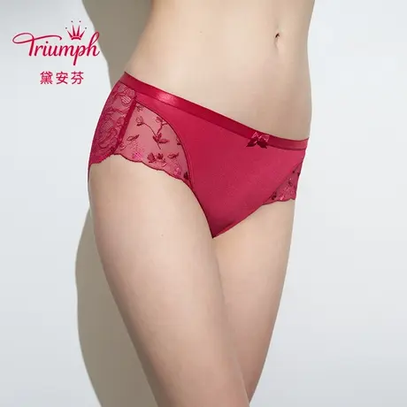 Triumph/黛安芬水盈缤纷蕾丝内裤女新款舒适中腰平角裤87-2245商品大图