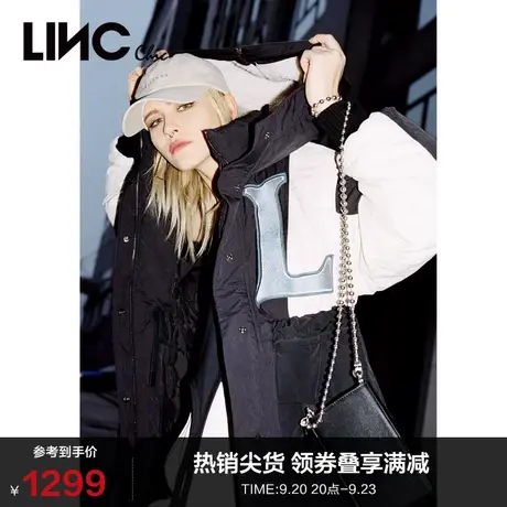 LINCCHIC金羽杰羽绒服女造型感派克服长款羽绒服女冬季Y22808613商品大图