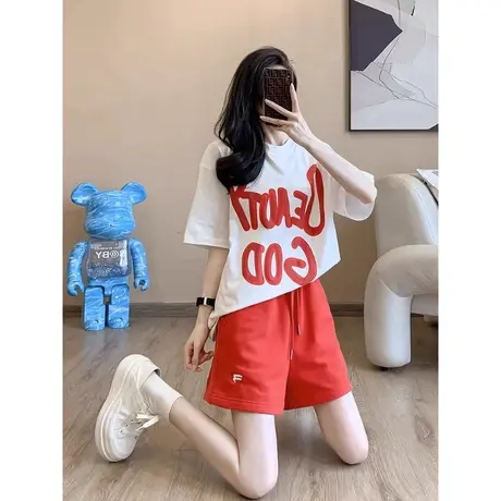 欧货新款纯棉T恤短袖女2025年夏季宽松休闲百搭显瘦宽松打底衣衫商品大图