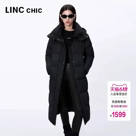 LINC金羽杰羽绒服女款2024新款云朵感长款加厚羽绒服女Y24808293商品大图