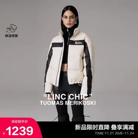 【设计师联名系列】LINC金羽杰短款羽绒服女冬季2023新款CP无性别商品大图