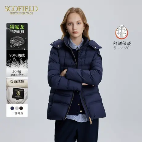 【三防】Scofield女连帽款/毛领款/匈牙利鹅绒款羽绒服冬商品大图