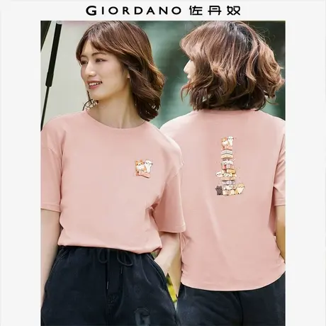 佐丹奴T恤女装印花纯棉圆领短袖T恤 99394201商品大图