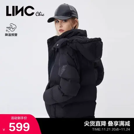 LINCCHIC金羽杰羽绒服女潮酷面包服短款羽绒服女冬季Y21802205Y商品大图