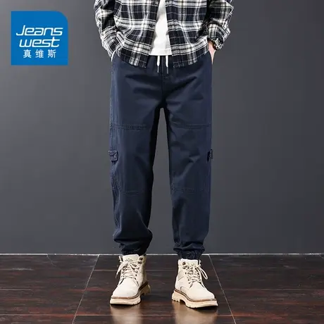 KZ真维斯工装束脚休闲长裤男士宽松春秋季秋冬季2025年新款男裤子商品大图