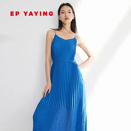 EP YAYING雅莹女装 压褶收腰显瘦吊带连衣裙 2023秋装新款4213A商品大图