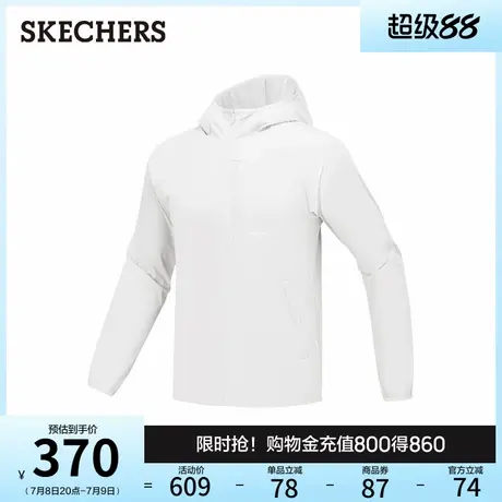 Skechers斯凯奇2025秋新款男梭织连帽外套吸湿速干轻薄休闲运动衫商品大图