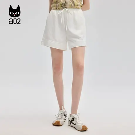 a02凉感宽松短裤女2025新款夏季薄款运动休闲裤子通勤穿搭商品大图