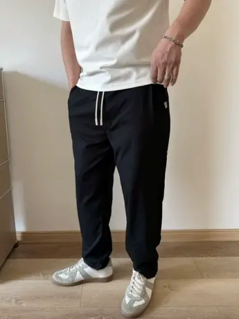 大依无忧夏季大码男装薄料宽松舒适弹力胖子加肥加大男士休闲长裤商品大图