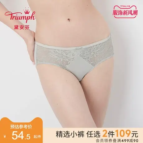 Triumph/黛安芬纯净悠然性感蕾丝舒适柔软中腰平角内裤女87-2254图片