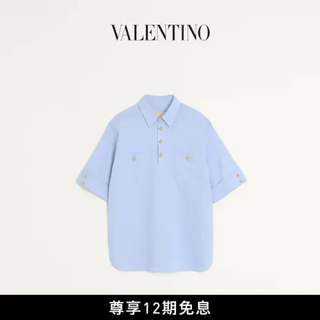 [12期免息]华伦天奴VALENTINO男士牛津纺棉质短袖 POLO 衫商品大图