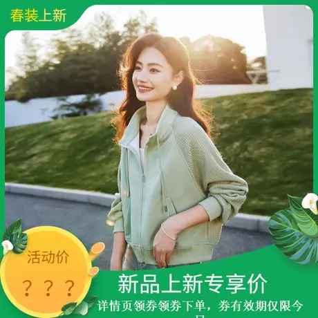 时尚气质休闲短外套女士2024年春季新款立领短款减龄运动风上衣图片