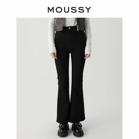 MOUSSY夏季美式复古风水洗微喇牛仔裤修身马蹄裤010GAA12-2720商品大图