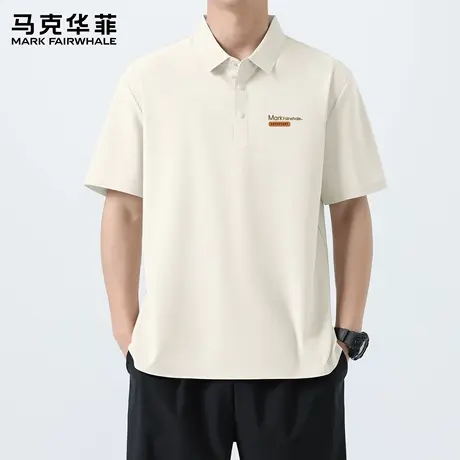 马克华菲男装夏季新款短袖翻领印花t恤美式上衣半袖polo衫男生潮X商品大图