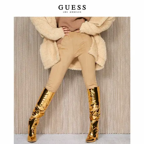 GUESS女士欧美弹力紧身修身打底裤-W1YB90WE0L0图片