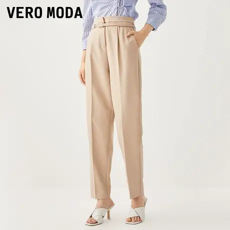 Vero Moda奥莱休闲裤女秋冬新款高腰九分西装萝卜裤通勤气质百搭商品大图