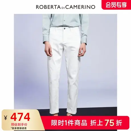 [字母刺绣]ROBERTA诺贝达男装男士牛仔裤夏季新款棉质直筒休闲裤图片