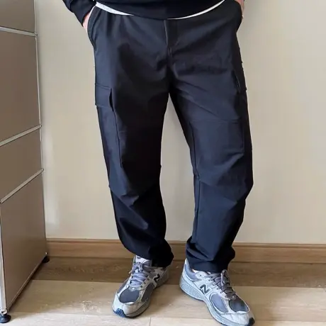 DAEVU大码男装秋新款宽松直筒潮胖子加肥加大男士侧兜工装休闲裤图片