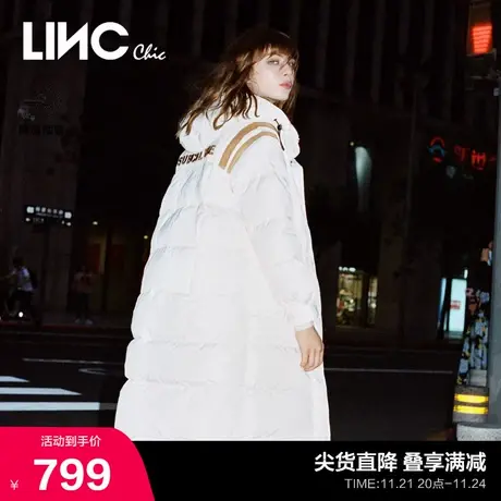 LINCCHIC金羽杰羽绒服女运动休闲中长款羽绒服女冬季Y21808216图片