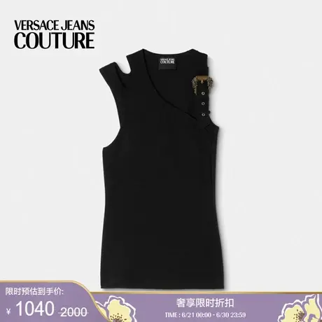 【季末优惠】VERSACE JEANS COUTURE  BaroqueBuckle罗纹坦克背心图片