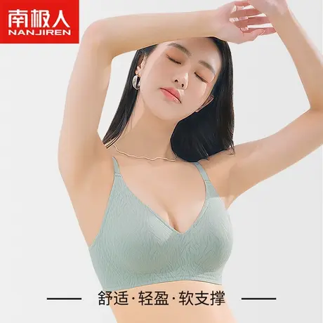 冰丝软支撑零感无痕内衣女薄款小胸聚拢美背果冻文胸无钢圈舒适薄商品大图