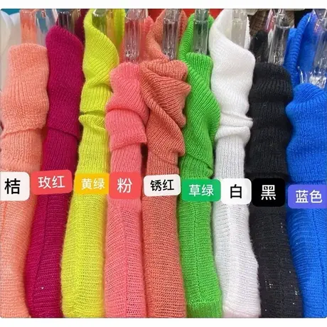 2021秋冬超薄弹力羊毛透视针织打底衫女修身高领长袖毛衣紧身内搭商品大图