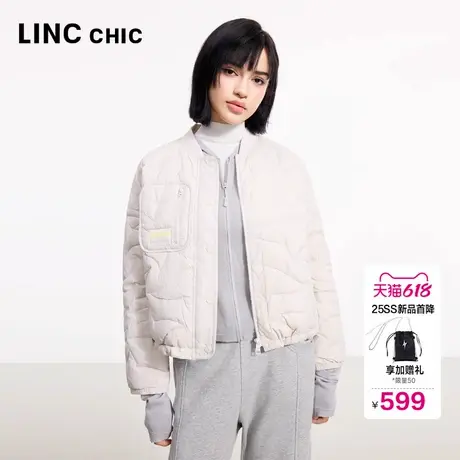 LINCCHIC金羽杰羽绒服女款2025年春季新款短款轻薄羽绒服1084T商品大图