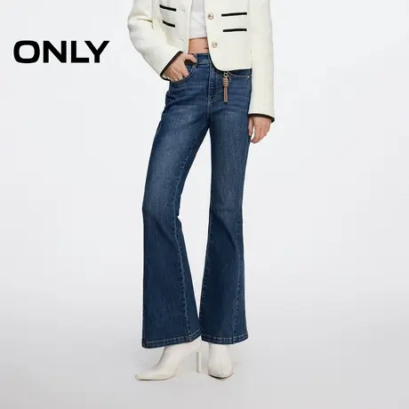 ONLY夏季时尚复古高腰显瘦喇叭裤牛仔裤女|124332034图片