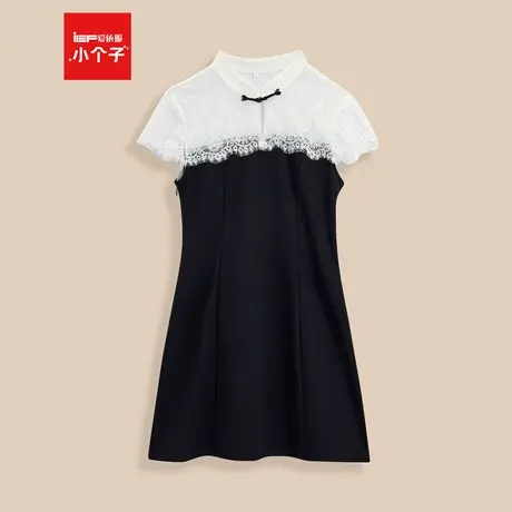 IEF/爱依服2025夏季新款新中式优雅气质蕾丝拼接设计显瘦连衣裙商品大图