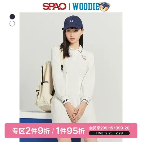 【小熊Woodie】SPAO女士春季运动POLO领连衣裙SPOMD12S20商品大图