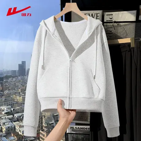 ZH回力短款2025新款今年流行爆款卫衣女士慵懒时尚连帽开衫外套商品大图