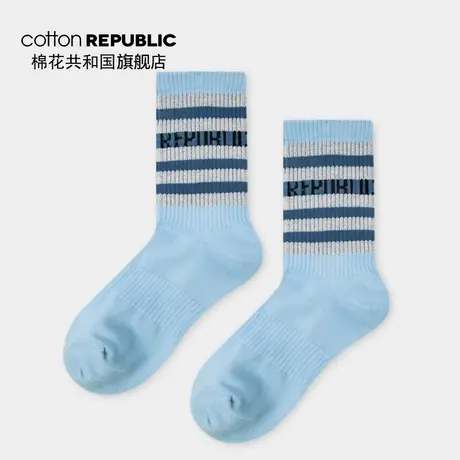 Cotton Republic/棉花共和国男士中筒袜反光条性感休闲棉质短袜商品大图