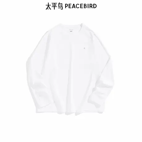 【商场同款】太平鸟男装时尚印花长袖T恤新款打底体恤衫B1CPF1446图片